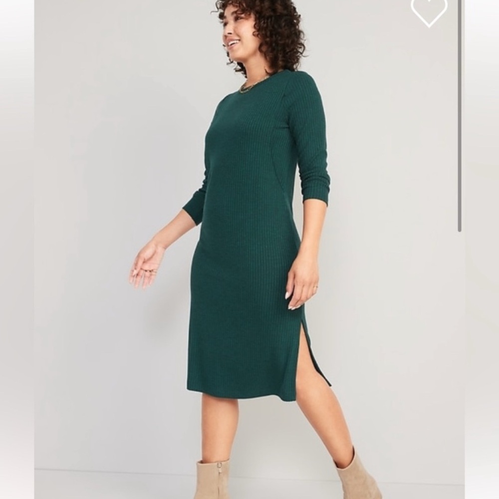 NWT Old Navy Maternity Long-Sleeve Jersey-Knit Nursing Dress